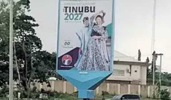Tinubu’s 2027 Campaign Billboard Appears in Abuja